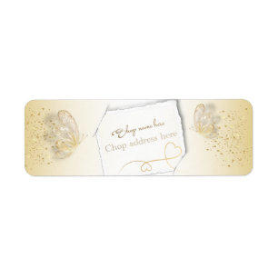 Etiqueta de remitente personalizada returadress etikett
