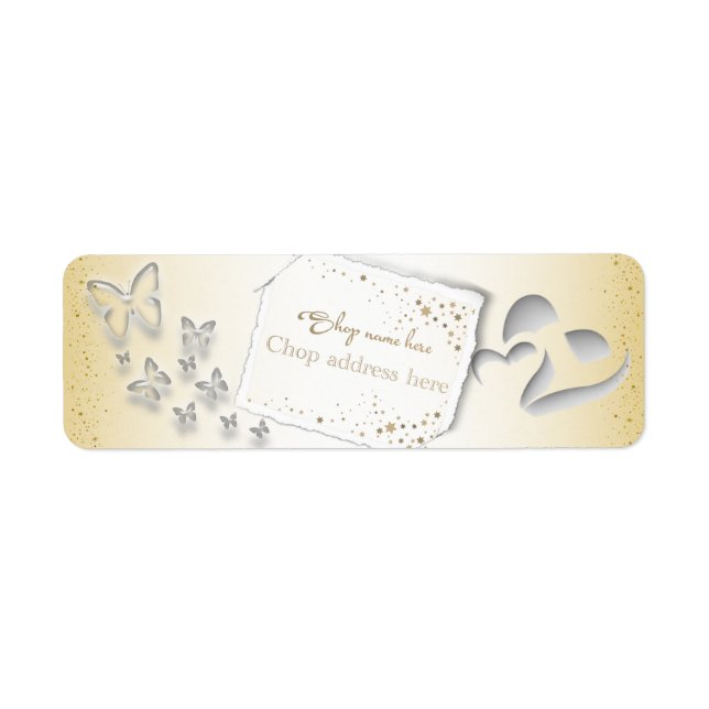 Etiqueta de remitente personalizada returadress etikett (Framsidan)