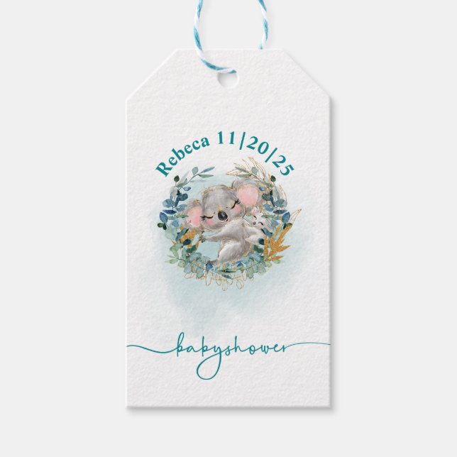 Etiqueta para regalos Baby Shower Presentetikett (Framsidan)