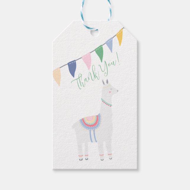 Etiqueta Thank You Oh! Llama Llama Presentetikett (Framsidan)