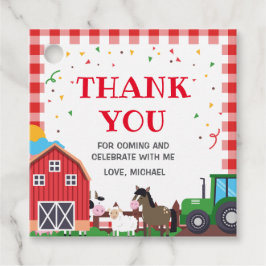 Etiquetas Para Recuerdos Farm animals Birthday fav Gåvor Etiketter