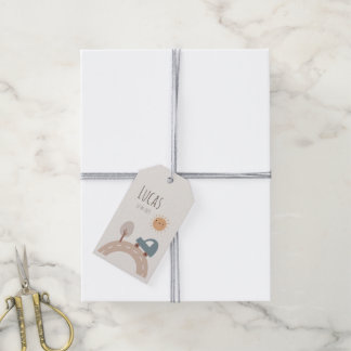 Etiquetas regalo para bebé editable  presentetikett