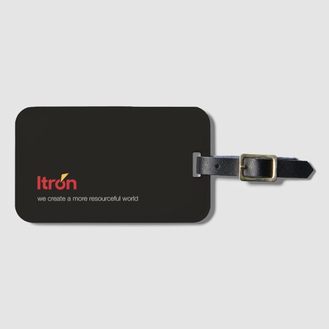 Étiquette À Bagage / Luggage tag black Bagagebricka (Framsida horisontal)