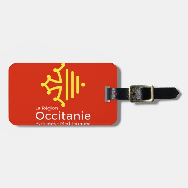 étiquette à bagage "Occitanie" Bagagebricka (Horisontell Framsida)