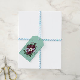 Étiquette Cadeau Botanique – Bouquet de Violettes Presentetikett
