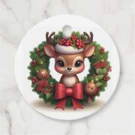 Étiquette Cadeau "Renne" Gåvor Etiketter