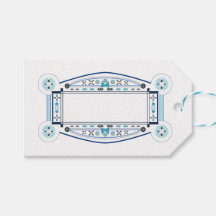 Etiquette cadeau rétro, de stil Art Déco