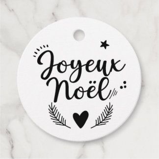 Etiquette emballage - Joyeux Noël - N&B Gåvor Etiketter