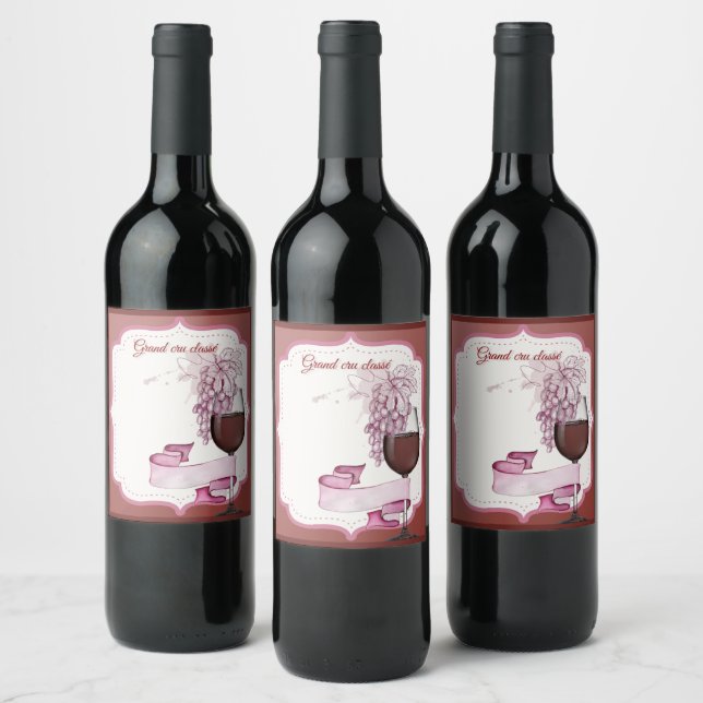 Étiquette Pour Bouteilles De Vin Lot d'étiquettes  Vinflaska Etikett (Flaskor)