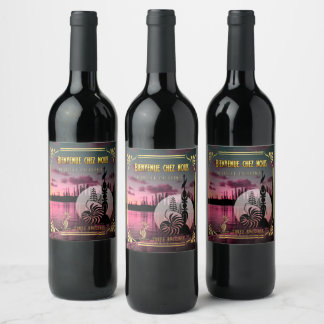 Étiquette Pour Bouteilles De Vin lot d'étiquettes Vinflaska Etikett
