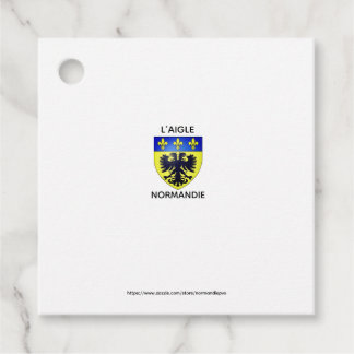 Etiquettes-cadeaux - blason de L'Aigle - Normandie Gåvor Etiketter