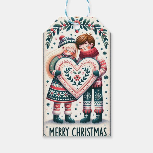 Etiquettes-cadeaux de Noël Presentetikett (Framsidan)
