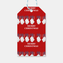 Étiquettes Cadeaux "Merry Christmas" – Bordure Rou Presentetikett