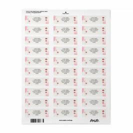 Etiquettes d'adresse "Coquelicots" Returadress Etikett