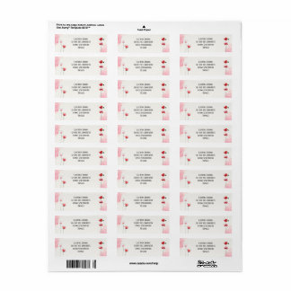 Etiquettes d'adresse "Coquelicots" Returadress Etikett
