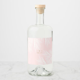 Etiquettes personnalisées tropical bouteilles  spritflaskor etikett