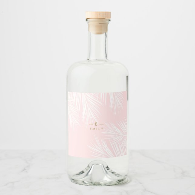 Etiquettes personnalisées tropical bouteilles  spritflaskor etikett (Framsida)