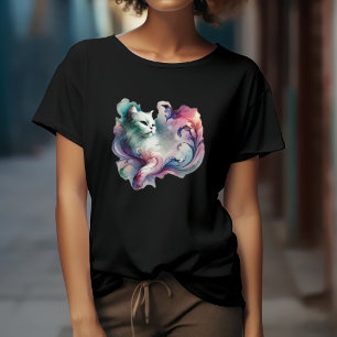 Etirisk akvarellkatt t shirt
