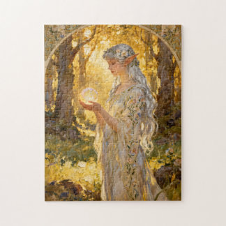 Etirisk alvjungfru i Art Nouveau-stil Pussel