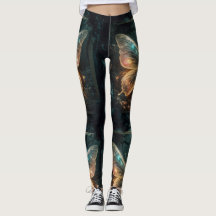 Etirisk fjärilsfantasi konst Dam Leggings