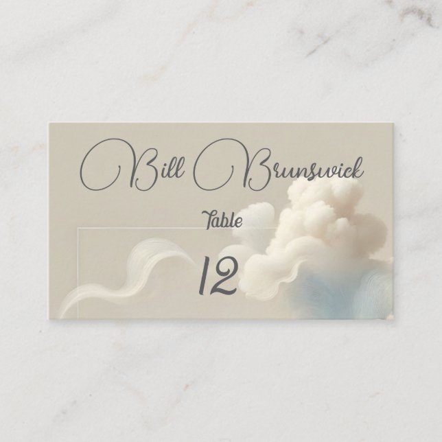 Etirisk lycka placeringskort (Framsida)