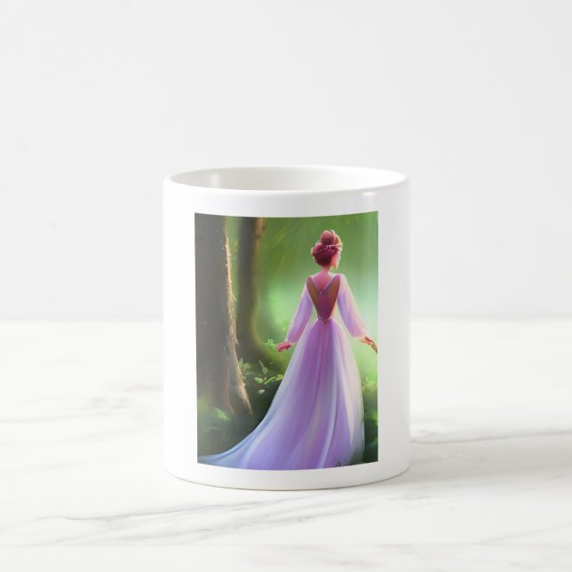 Etirisk Skogsprinsessa Whimsical Estetik  Kaffemugg (Center)