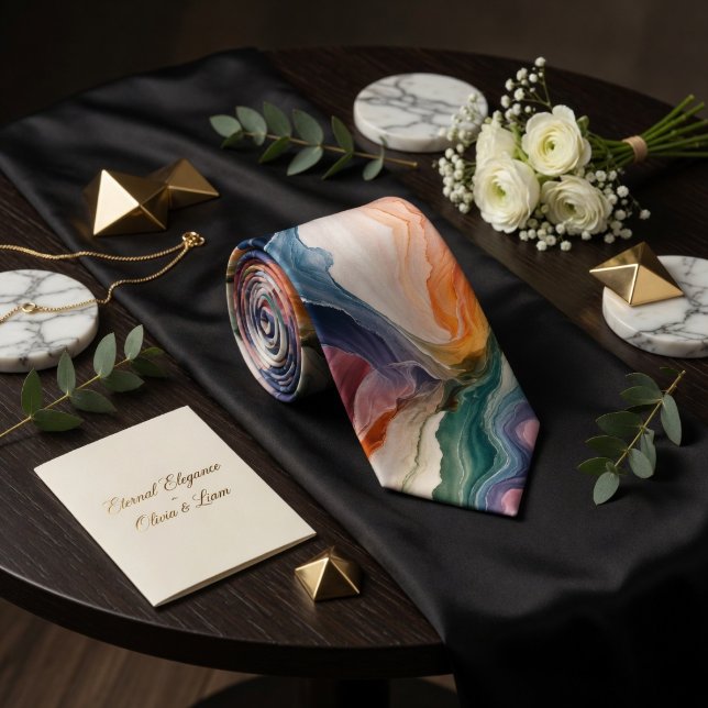 Etisk Abstrakt Jordton Mermar Agat Fluidum Slips (Skapare uppladdad)