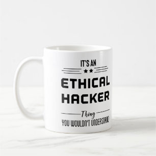 Etisk hackare Cybersecurity - säkerhetsofferter Kaffemugg