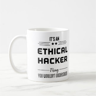Etisk hackare Cybersecurity - säkerhetsofferter Kaffemugg