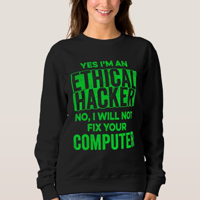 Etisk hackare datorsystem cybersäkerhet IT-pen tes T Shirt (Framsida)