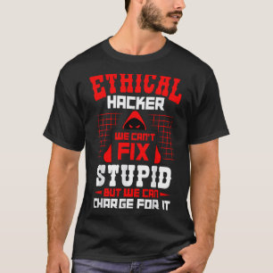 ETISK Hacker Cyber Hacking Awareness Security Pr T Shirt
