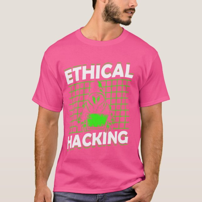 Etisk hackning av datorhack IT-hackare T Shirt (Framsida)