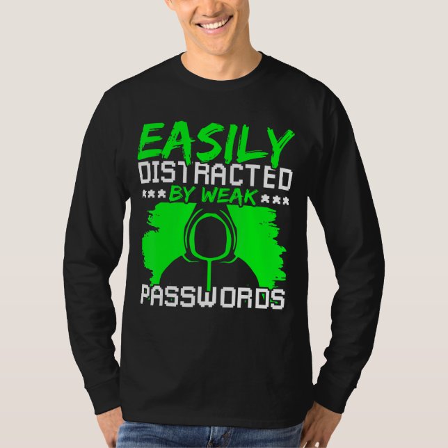 Etisk hackning Cyber Security Expert & White Hat  T Shirt (Framsida)