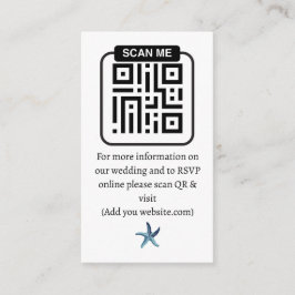 Etisk kustromantisk bröllopsfest tilläggskort