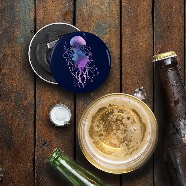 Etisk manet violett blå flasköppnare (Skapare uppladdad)