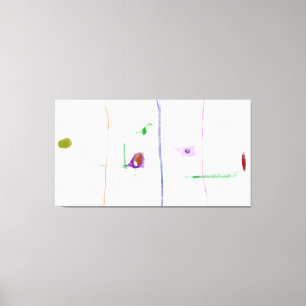 Etiska Förbindelser Minimalistiska Pastell Abstra Canvastryck