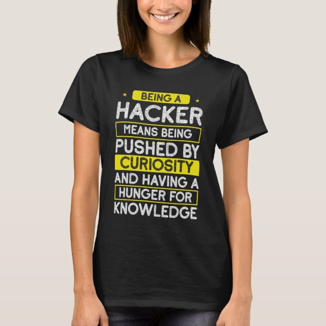 Etiska hackers Programing Online Cybersecurity T Shirt (Framsida)