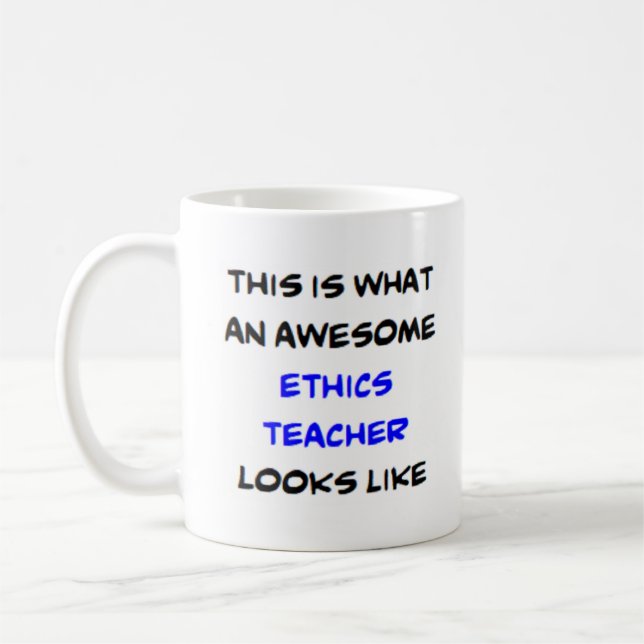 Etiska lärare, fantastisk kaffemugg (Vänster)