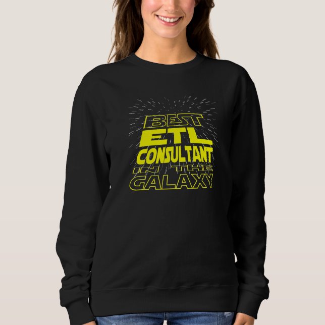 Etl Consultant Coola Galaxy-jobb T Shirt (Framsida)