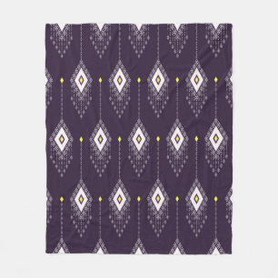 Etnik med rhombus geometriska form, sömlös platta fleecefilt