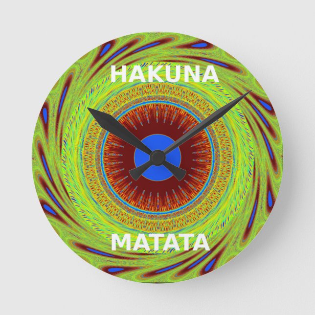 Etniker har en Nicedag och en bättre natt Rund Klocka (Framsida)