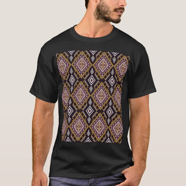 Etnisk abstrakt, tapet-design. t shirt (Framsida)