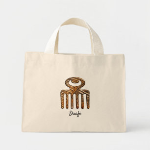 Etnisk afrikansk Adinkra-symbol Duafe Mini Tygkasse