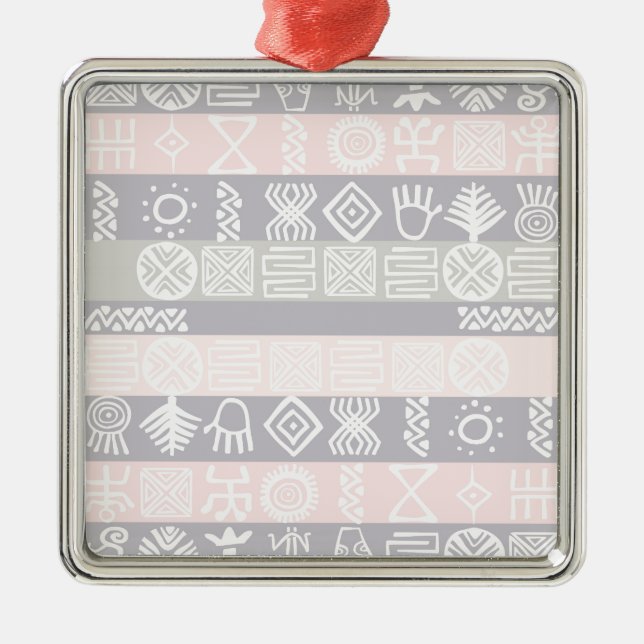 Etnisk afrikansk Boho Design Julgransprydnad Metall (Framsidan)