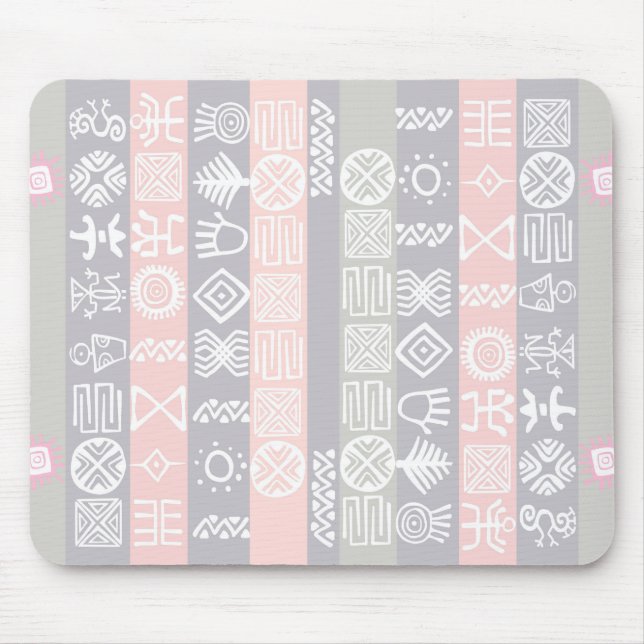 Etnisk afrikansk Boho Design Musmatta (Framsidan)