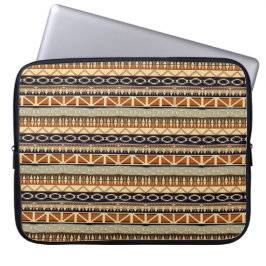 etnisk afrikansk rand-stammar mönster laptop fodral