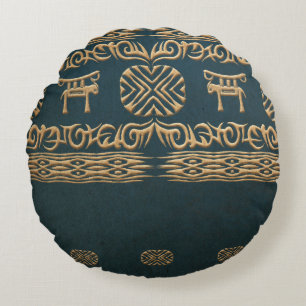 Etnisk afrikansk stam- modell rund kudde