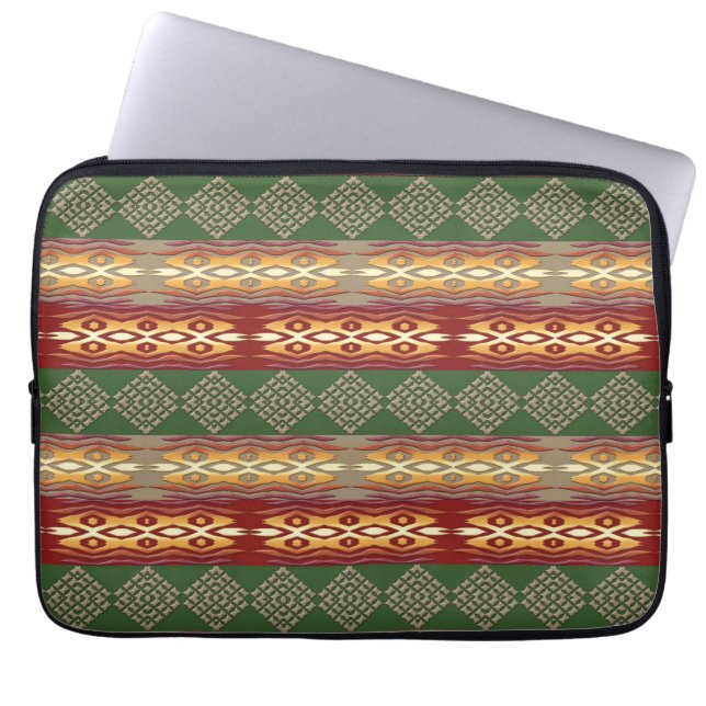Etnisk afrikansk stam- randig modell laptop sleeve (Framsidan)