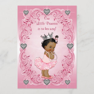 Etnisk baby shower för Princess Ballerina Inbjudningar