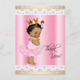 Etnisk ballerina tutu babyflicka tack kort